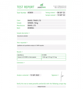 STENABOLIC (SR9009) Suplementos Biaxol