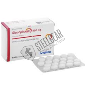 Glucófago (metformina) 100 comprimidos 850 mg Glucófago (metformina) 100 comprimidos 850 mg