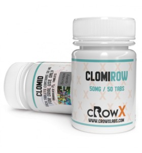 Clomirow 50 mg 50 comprimidos CrowxLabs EUA