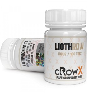 Liothrow 100 UG 100 comprimidos Crowx Labs EUA Liothrow 100 UG 100 comprimidos Crowx Labs EUA