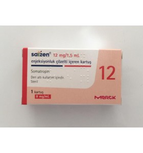 Somatropina 12 mg 1,5 ml Saizen Merck Somatropina 12 mg 1,5 ml Saizen Merck