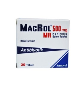 Claritromicina Macrol mr 500 mg 20 comprimidos Sanovel Claritromicina Macrol mr 500 mg 20 comprimidos Sanovel