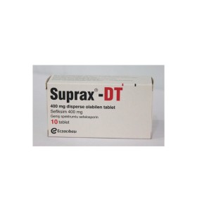 Suprax 400 mg 10 comprimidos Eczacıbaşı
