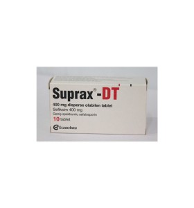Suprax 400 mg 10 comprimidos Eczacıbaşı Suprax 400 mg 10 comprimidos Eczacıbaşı