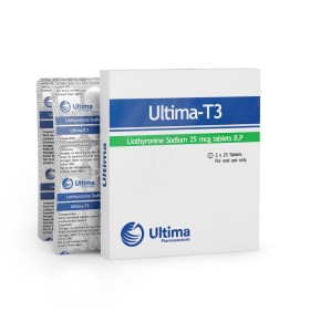 Ultima-T3 25 mcg 50 comprimidos Ultima Pharma EUA Ultima-T3 25 mcg 50 comprimidos Ultima Pharma EUA