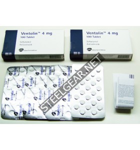 Ventolin (Salbutamol) 100 comprimidos 4 mg GlaxoSmithKline
