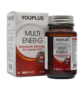 Youplus Multi Ener-G 900 mg 30 comprimidos Abdi Ibrahim Youplus Multi Ener-G 900 mg 30 comprimidos Abdi Ibrahim